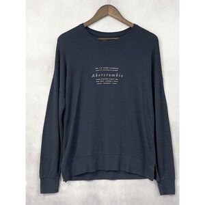 Abercrombie Fitch Graphic Knit Top Women Medium Lightweight Textured Cozy Indie
